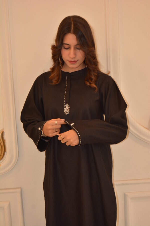 Luxe Hand-Embroidered Cotton Tunic - Image 5