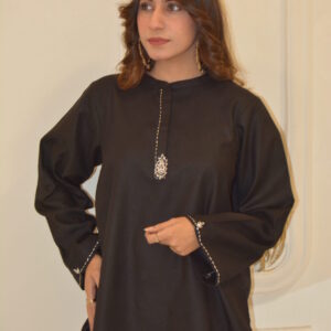Luxe Hand-Embroidered Cotton Tunic
