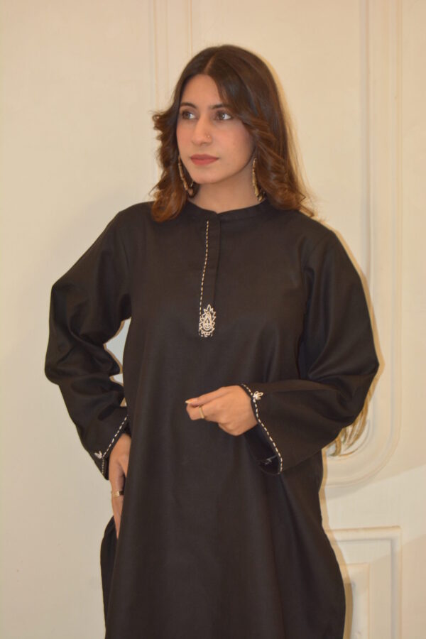 Luxe Hand-Embroidered Cotton Tunic