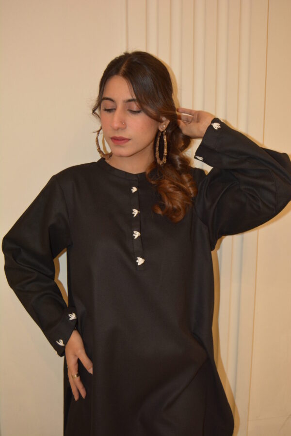 Elegant Hand-Embroidered Cotton Tunic